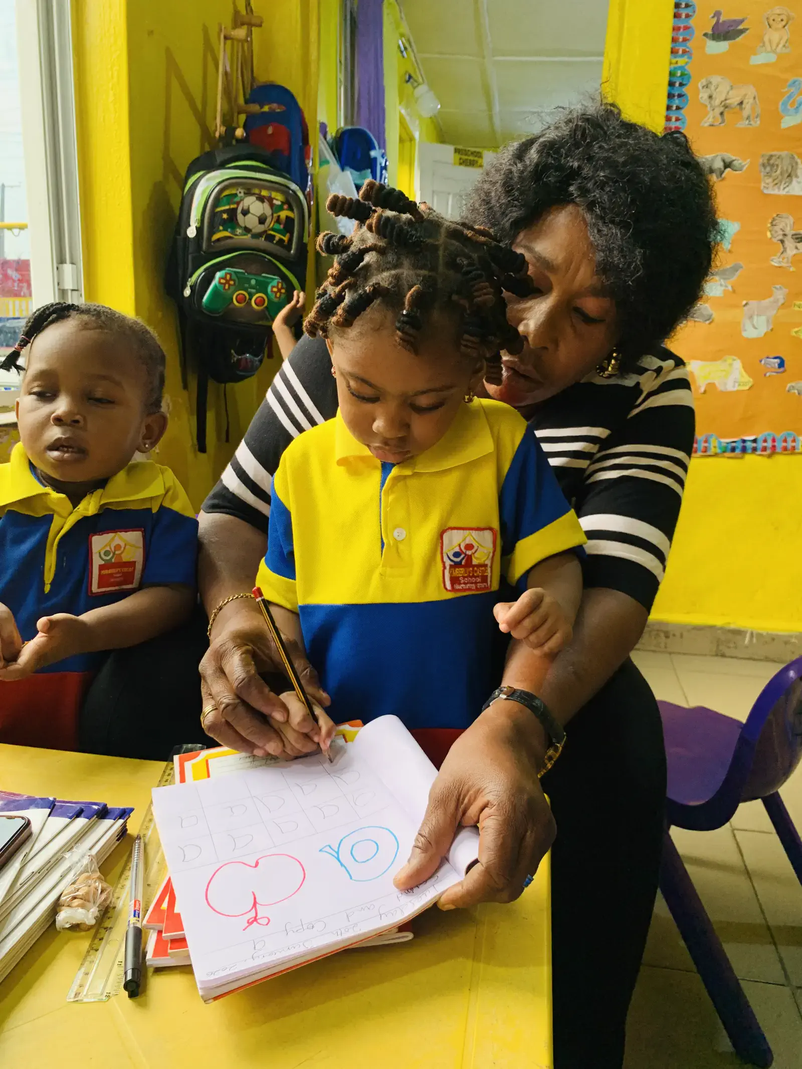 School classroom and learning